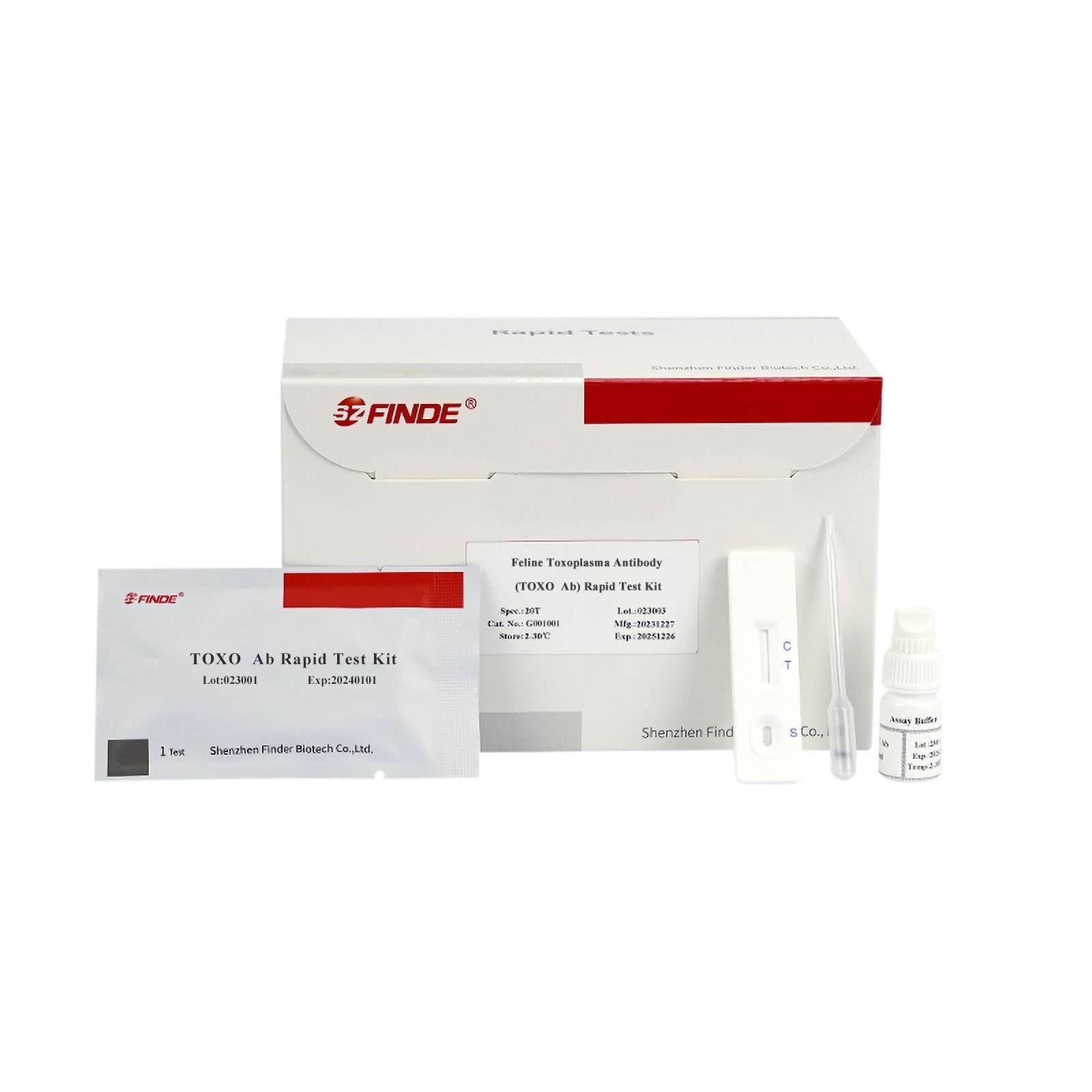 Feline Toxoplasma Antibody (TOXO Ab) Rapid Test Kit 1
