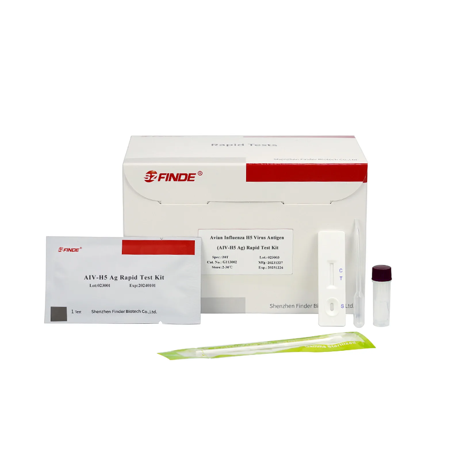 Avian Influenza H5 Virus Antigen Rapid Test Kit 1
