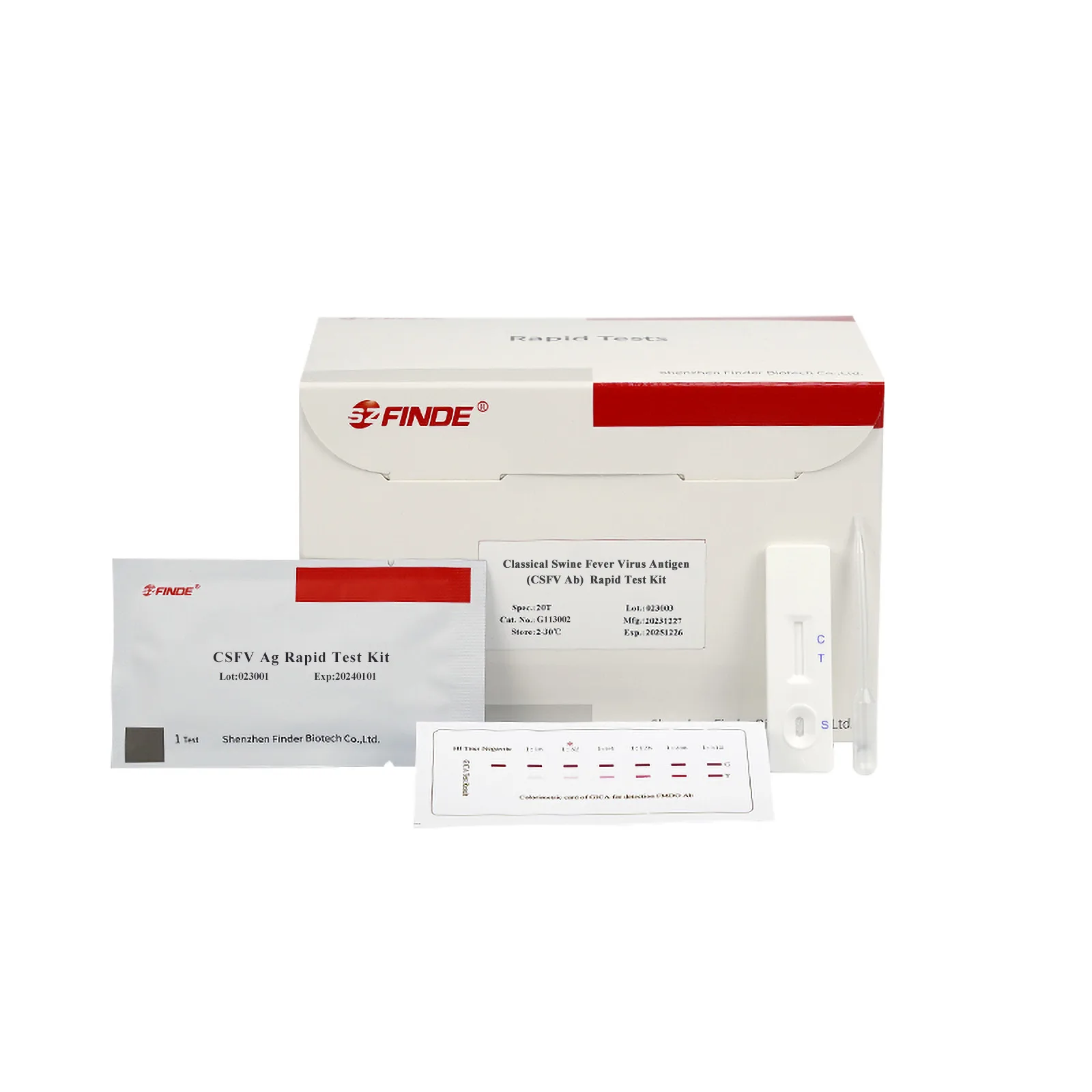 Classical Swine Fever Virus Antigen Rapid Test Kit 1
