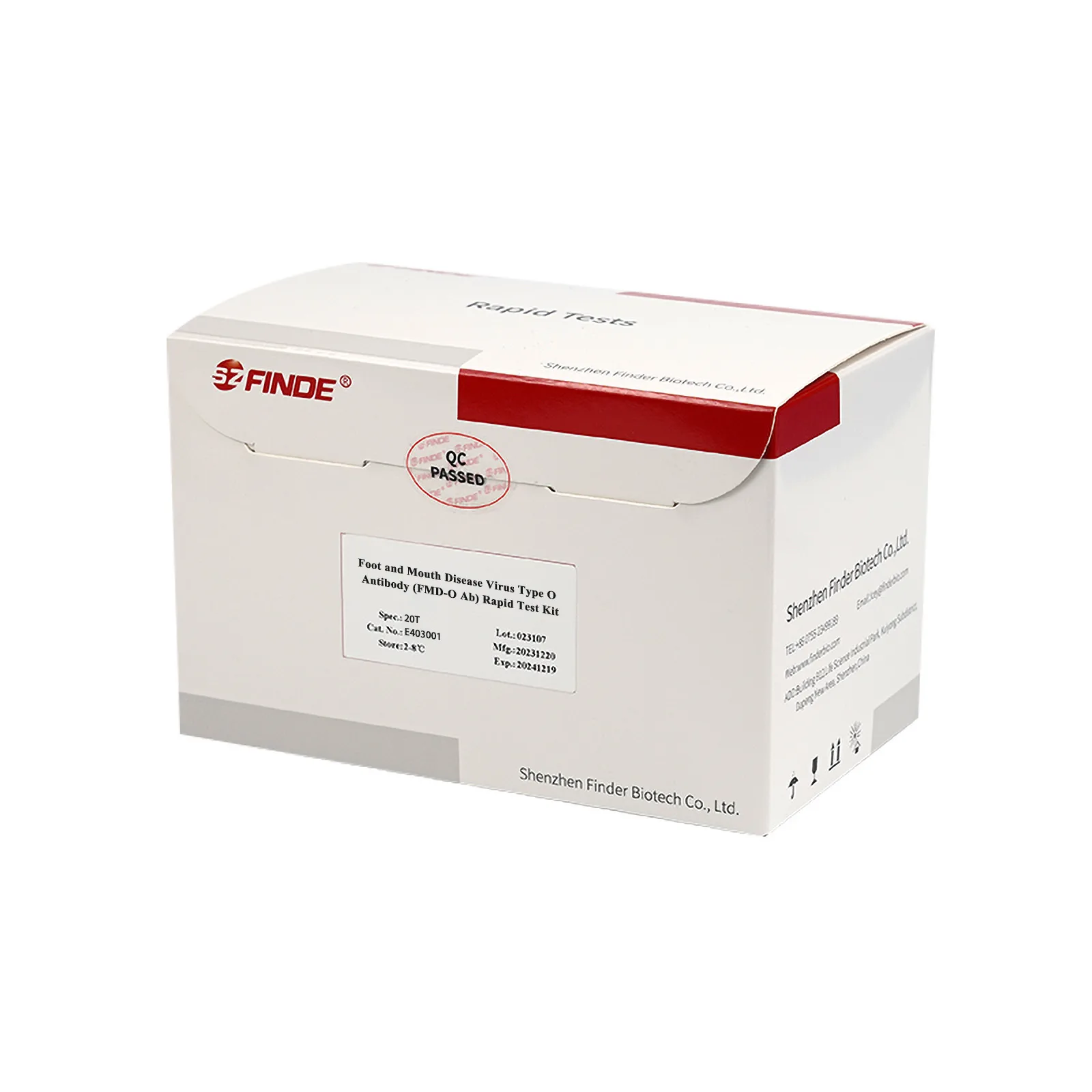 Foot and Mouth Disease Virus Type O Antibody Rapid Test Kit 3