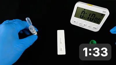 Avian Influenza Virus Antigen Rapid Test Kit Operation Demonstration
